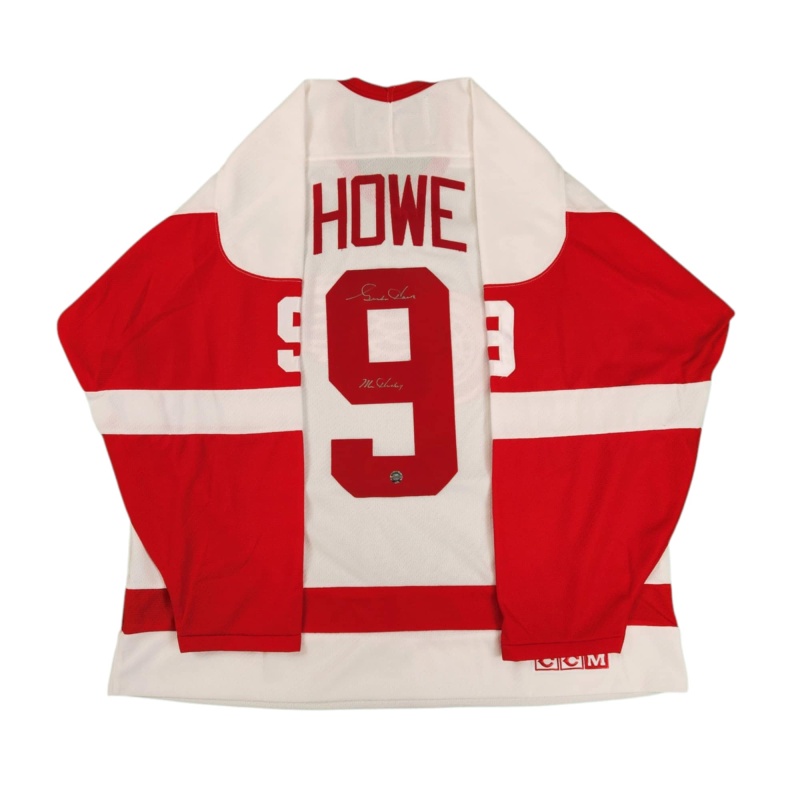 Gordie HOWE Signed Detroit Red Wings "Mr. Hockey" Vintage CCM White Jersey