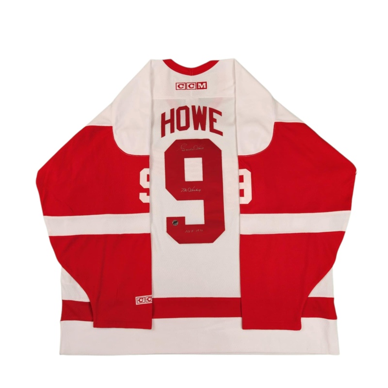 Gordie HOWE Signed Detroit Red Wings "Mr. Hockey HOF" Vintage CCM White Jersey