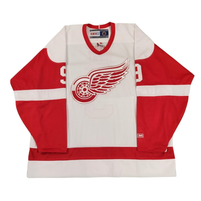 Gordie HOWE Signed Detroit Red Wings Vintage CCM White Jersey