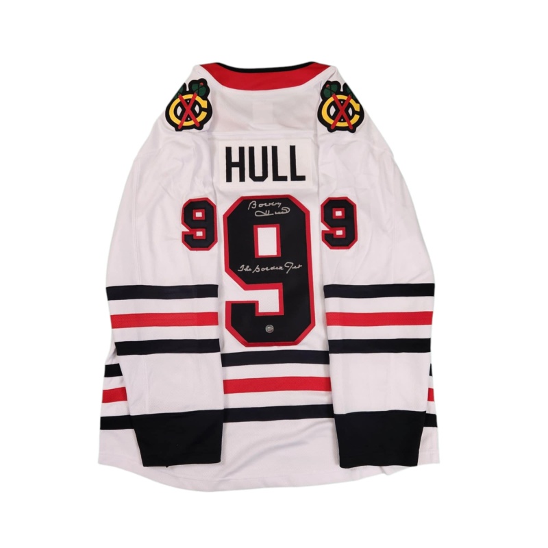 Bobby HULL Signed Chicago Blackhawks "Golden Jet" White Fanatics Jersey