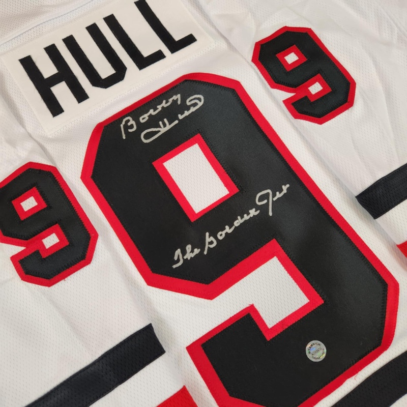 Bobby HULL Signed Chicago Blackhawks "Golden Jet" White Fanatics Jersey