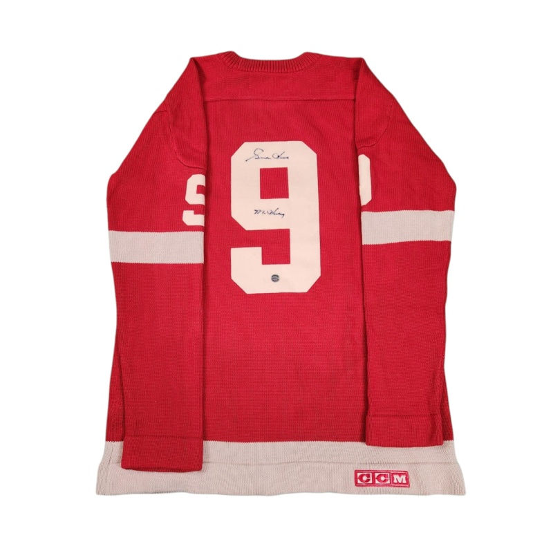 Gordie HOWE Signed Detroit Red Wings "Mr. Hockey" Vintage CCM Wool Jersey