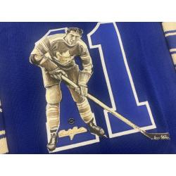 Harvey Busher Jackson (deceased 1966) Signed & Hand Painted Custom 1/1 Toronto Maple Leafs Vintage Wool Jersey