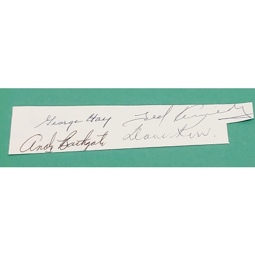 George Hay, Ted Kennedy, Andy Bathgate & Dave Kerr Autographs *NO RESERVE*