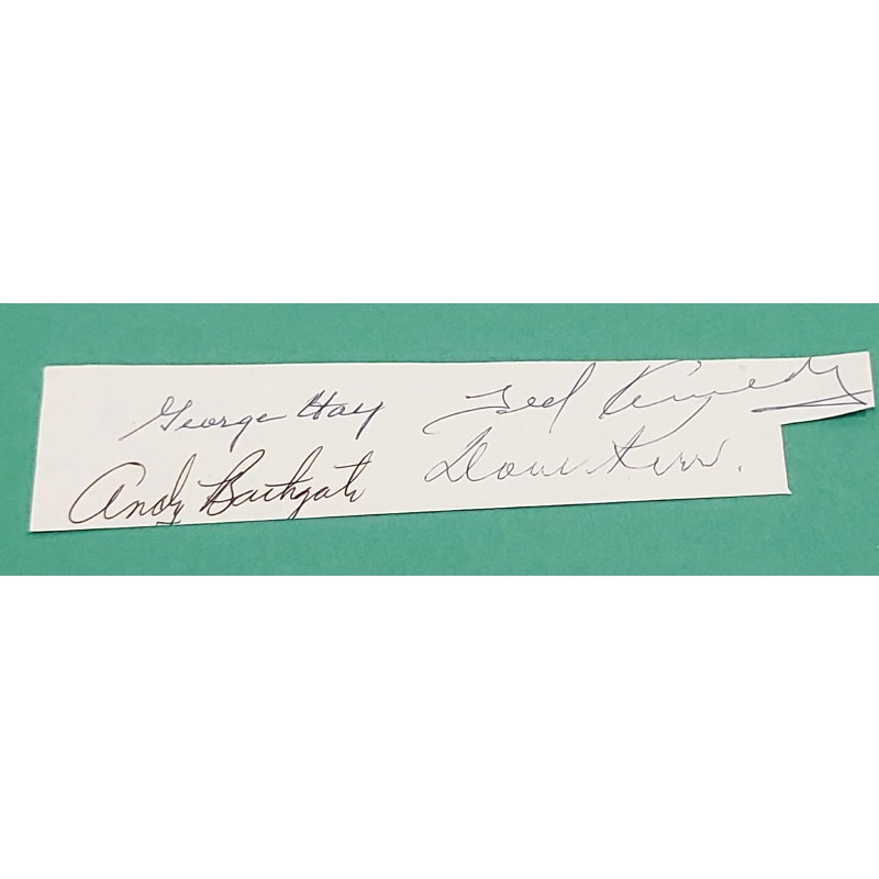 George Hay, Ted Kennedy, Andy Bathgate & Dave Kerr Autographs *NO RESERVE*