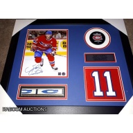Saku Koivu Signed Game Used Stick Series Custom Framed Ltd To Only 10!