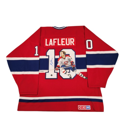 1/1 Guy LAFLEUR Signed & Painted Montreal Canadiens "Le Demon Blonde" Jersey