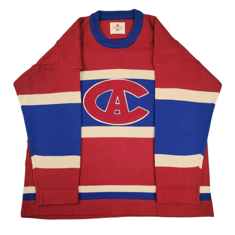 IMPOSSIBLY RARE Newsy LALONDE Signed Montreal Canadiens Vintage Wool Jersey