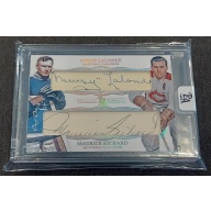 1/1 NEWSY LALONDE & MAURICE RICHARD Montreal Canadiens DUAL AUTO CARD