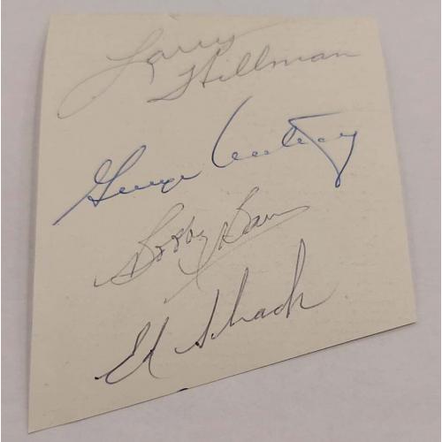 GEORGE ARSMSTONG   ED SHACK    Signed Clean Cut Page. Super clean AUTOGRAPHS!