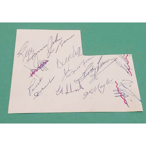 Punch Imlach, Johnny Bower, Ed Shack, Bobby Baun, Jim Pappin & MORE Autographs *NO RESERVE*