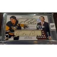 1/1 MARIO LEMIEUX & ART ROSS Pittsburgh Penguins DUAL AUTO Card