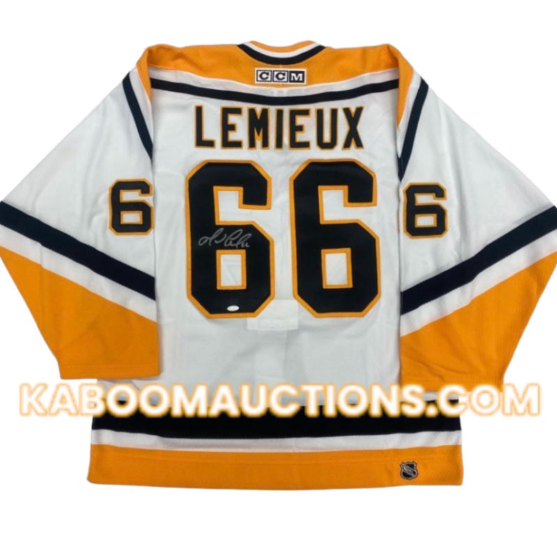 Mario LEMIEUX Signed Pittsburgh Penguins CCM Pro Model Jersey STEINER *RARE*