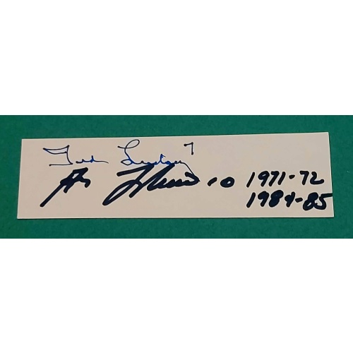Ted Lindsay & Guy Lafleur Autographs *NO RESERVE*