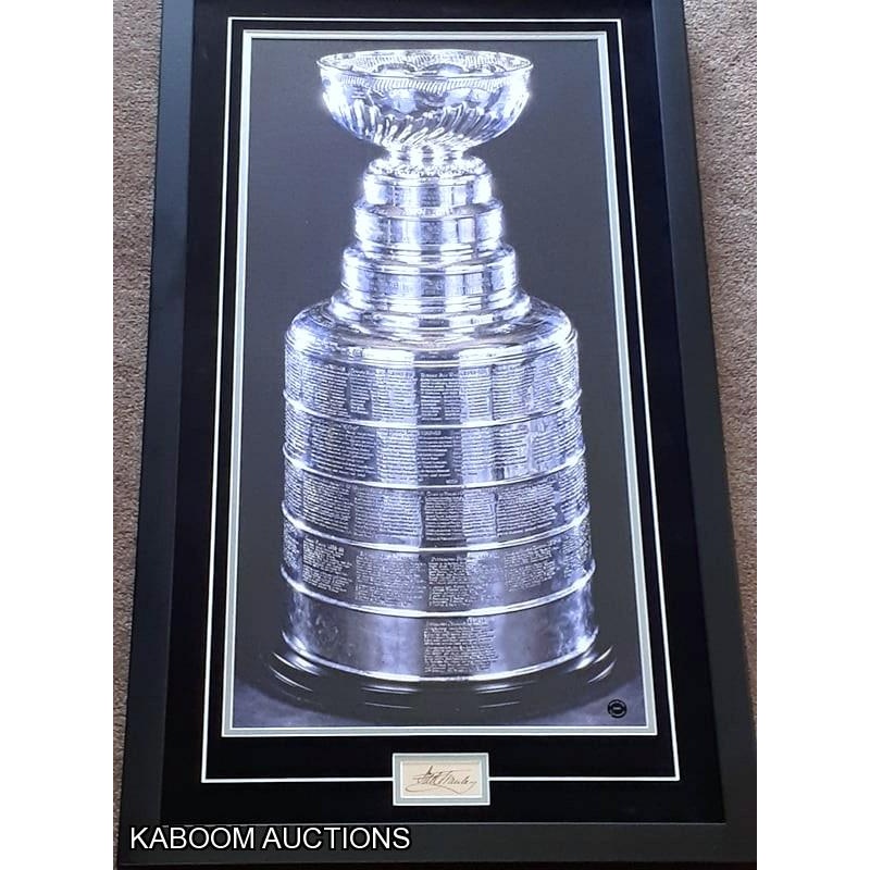 ``Lord Stanley`` Frederick Arthur Stanley (deceased 1908) ``F.A.Stanley`` Signed Custom Framed Stanley Cup Canvas Print