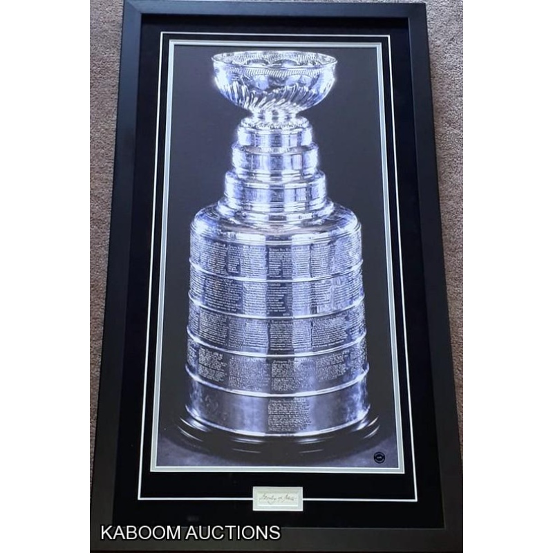 ``Lord Stanley`` Frederick Arthur Stanley (deceased 1908) ``Stanley of Preston`` Signed Custom Framed Stanley Cup Canvas Print