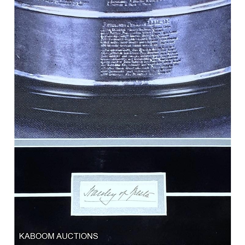 ``Lord Stanley`` Frederick Arthur Stanley (deceased 1908) ``Stanley of Preston`` Signed Custom Framed Stanley Cup Canvas Print