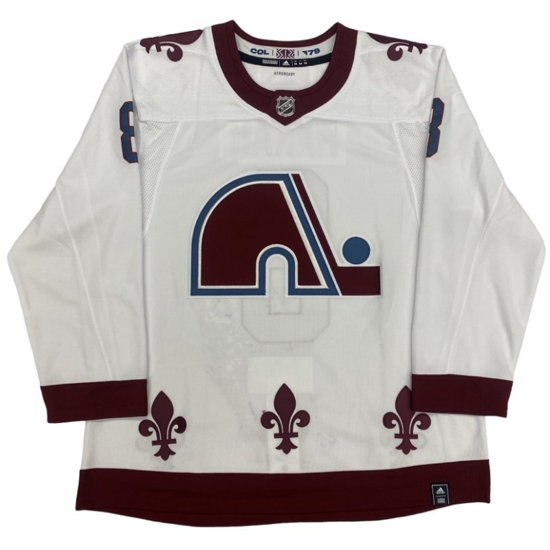 1/1 Cale MAKAR Signed Colorado Avalanche HAND PAINTED Pro Reverse Retro Jersey