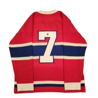 IMPOSSIBLY RARE Phantom Joe MALONE Signed Montreal Canadiens Vintage Wool Jersey