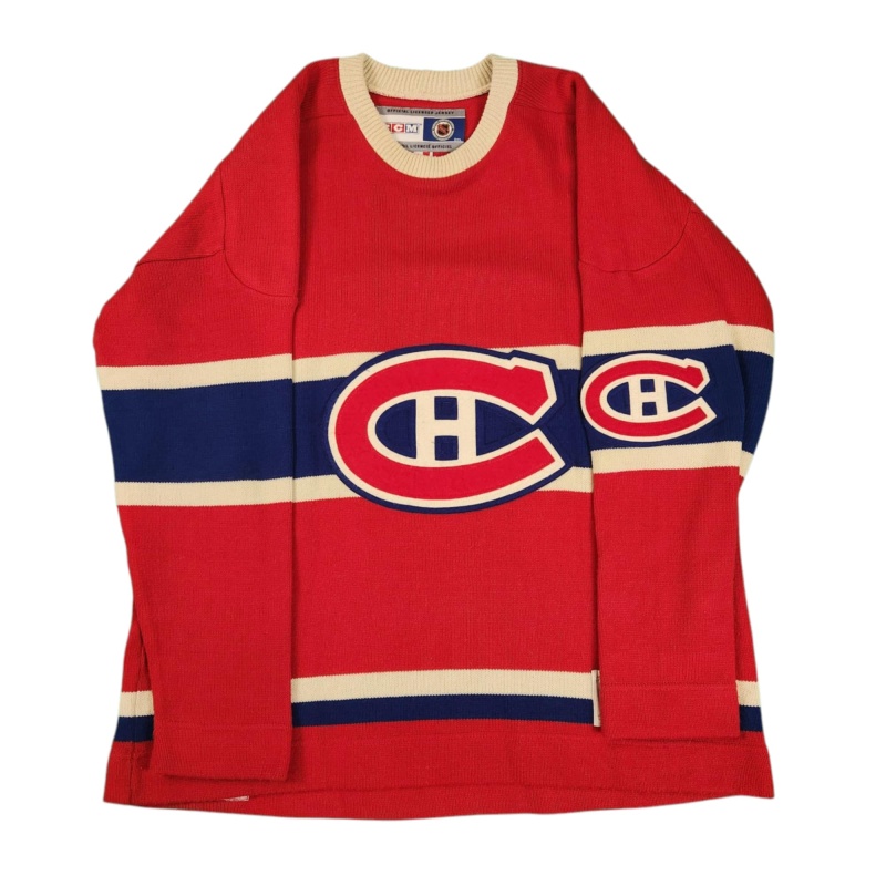 IMPOSSIBLY RARE Phantom Joe MALONE Signed Montreal Canadiens Vintage Wool Jersey