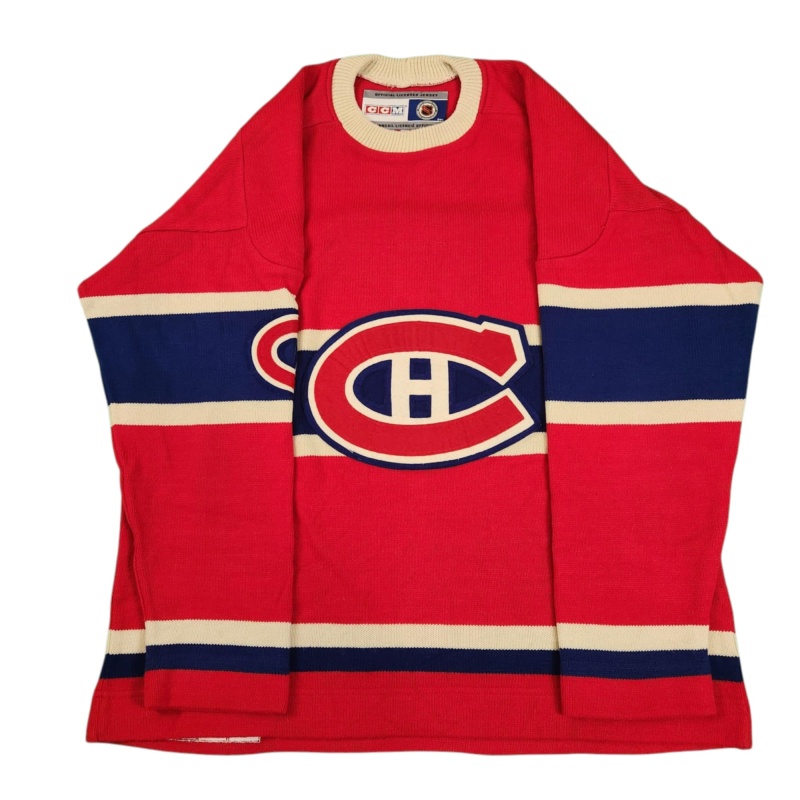 IMPOSSIBLY RARE Phantom Joe MALONE Signed Montreal Canadiens Vintage Wool Jersey