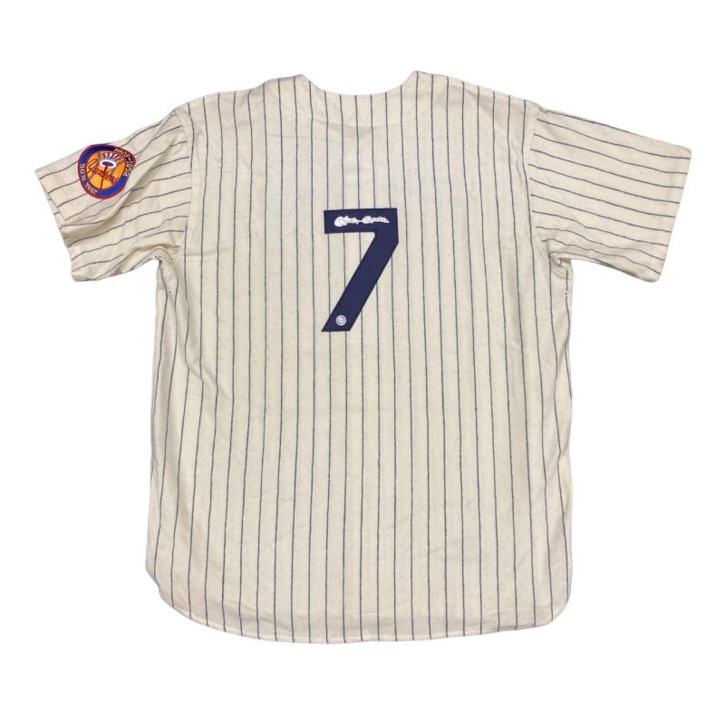 Mickey Mantle (deceased 1995) Signed New York Yankees Vintage Pinstripe Wool 1952 Model Jersey