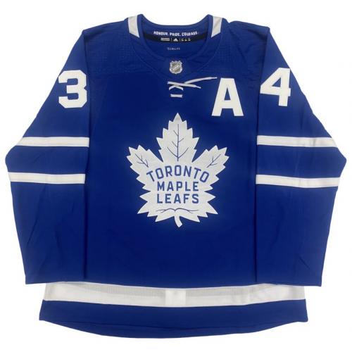 Auston MATTHEWS Signed Toronto Maple Leafs 60 Goals & 4/26/22 LTD #/60 Dual Inscribed Pro Adidas Blue (Home) Jersey