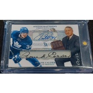 1/1 AUSTON MATTHEWS & FRANK CALDER Toronto Maple Leafs DUAL AUTO Card