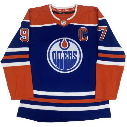Connor MCDAVID Signed Edmonton Oilers Pro Adidas Home Jersey