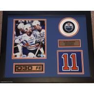 Mark Messier Signed Game Used Stick Series Custom Framed Ltd To Only 10!