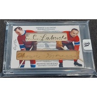1/1 HOWIE MORENZ & NEWSY LALONDE Montreal Canadiens DUAL AUTO CARD