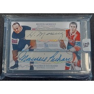 1/1 HOWIE MORENZ & MAURICE RICHARD Montreal Canadiens DUAL AUTO CARD