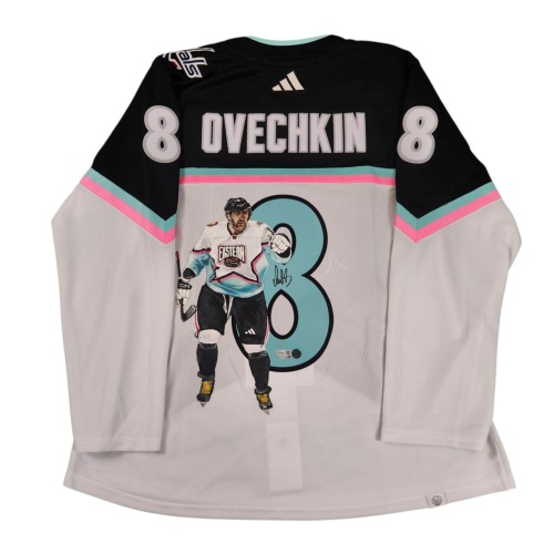1/1 Alexander OVECHKIN Signed & Painted 2023 NHL All-Star Pro Adidas Jersey
