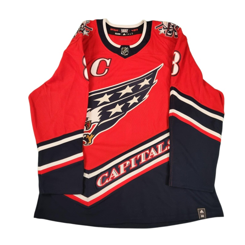 1/1 Alexander OVECHKIN Signed & Hand Painted Washington Capitals Reverse Retro 1.0 Jersey