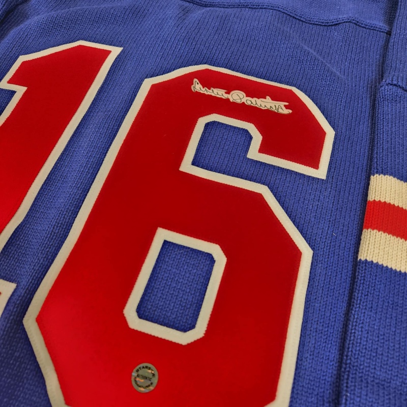 EXTREMELY RARE Lester PATRICK Signed New York Rangers Vintage Wool Jersey