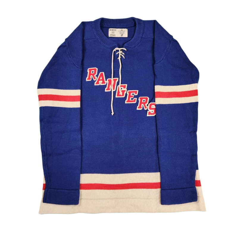 EXTREMELY RARE Lester PATRICK Signed New York Rangers Vintage Wool Jersey