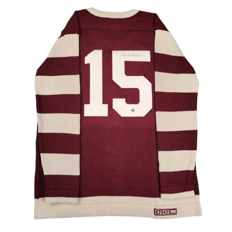 IMPOSSIBLY RARE Frank PATRICK Signed Vancouver Millionaires Vintage Wool Jersey