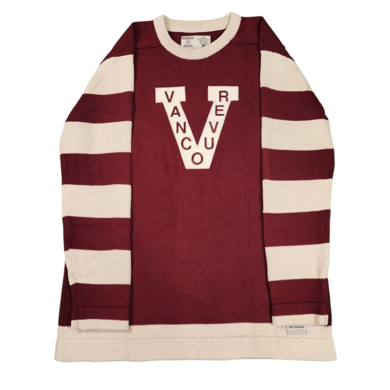 IMPOSSIBLY RARE Frank PATRICK Signed Vancouver Millionaires Vintage Wool Jersey