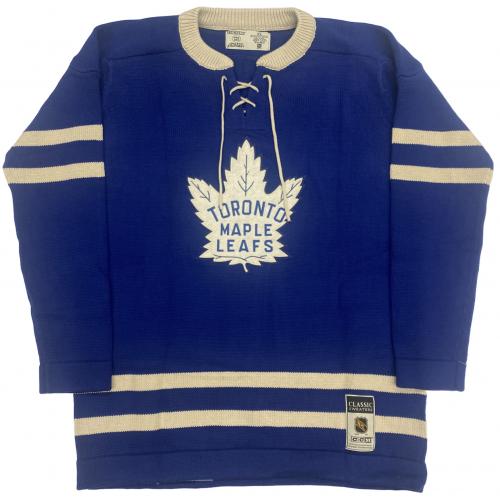 Bashin Bill Barilko (deceased 1951) Signed Toronto Maple Leafs Vintage Wool Model Jersey