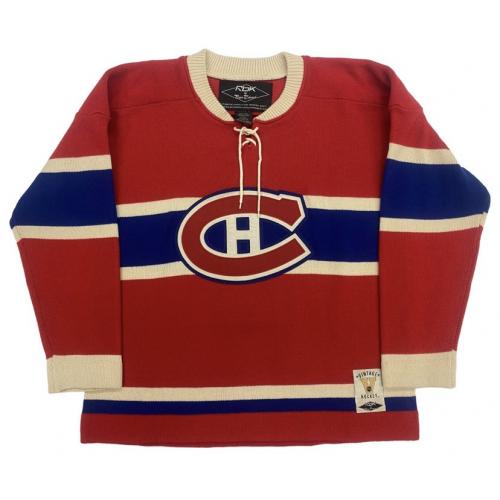 Jake The Snake Jacques Plante (deceased 1986) Signed Montreal Canadiens Vintage Wool Model Jersey
