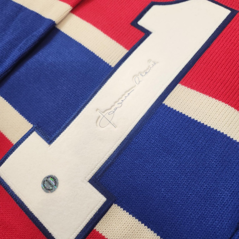ULTRA RARE Jacques PLANTE Signed Montreal Canadiens Vintage Wool Jersey