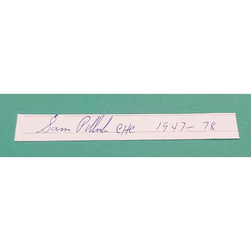 Montreal Canadiens Legendary GM Sam Pollock Signed & Inscribed Paper Cut *NO RESERVE*