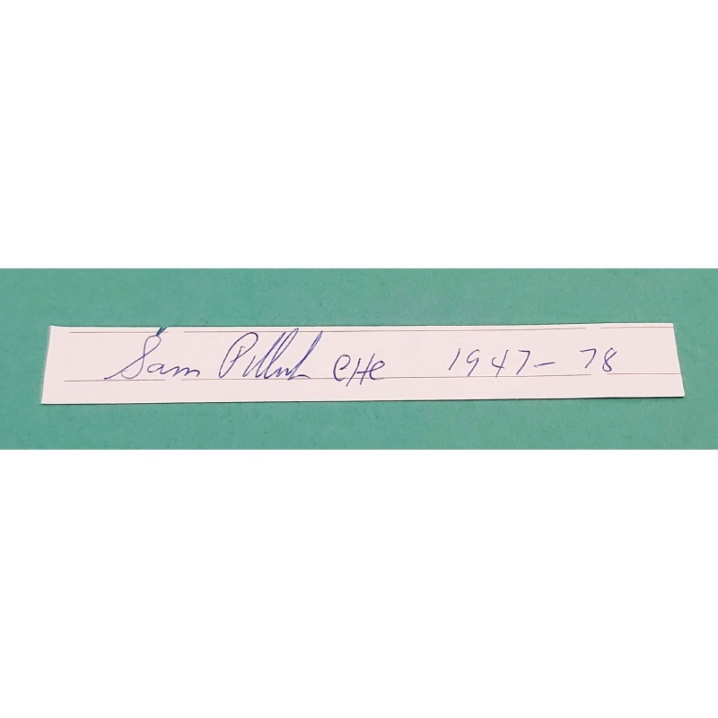 Montreal Canadiens Legendary GM Sam Pollock Signed & Inscribed Paper Cut *NO RESERVE*