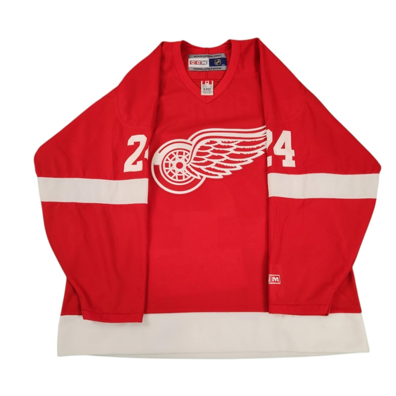 1/1 Bob PROBERT Signed & Painted Detroit Red Wings "Rookie Card" Vintage Jersey