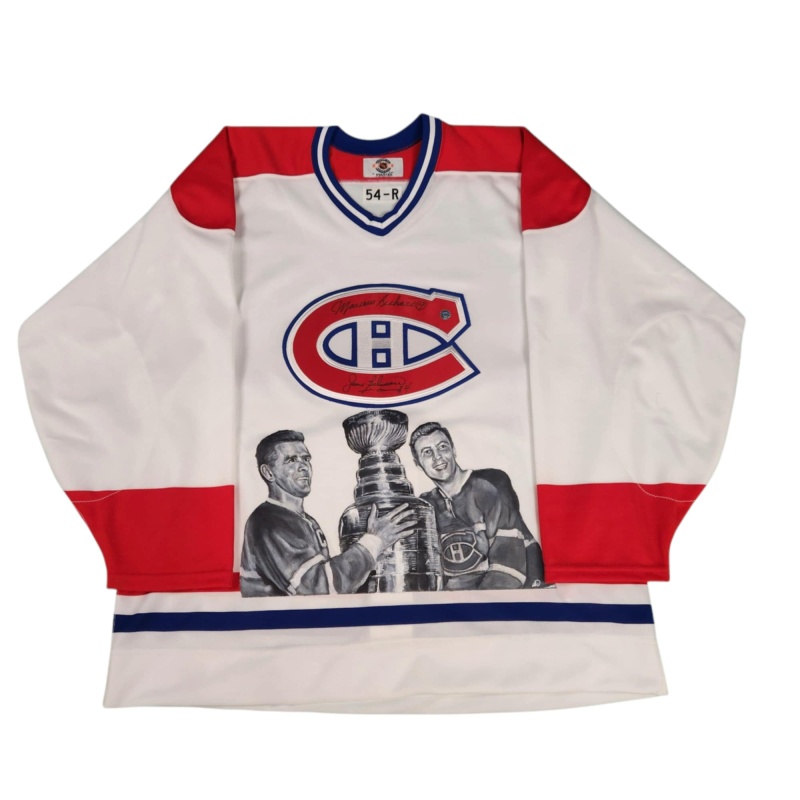 1/1 Maurice Richard & Jean Beliveau Dual Signed Montreal Canadiens Jersey