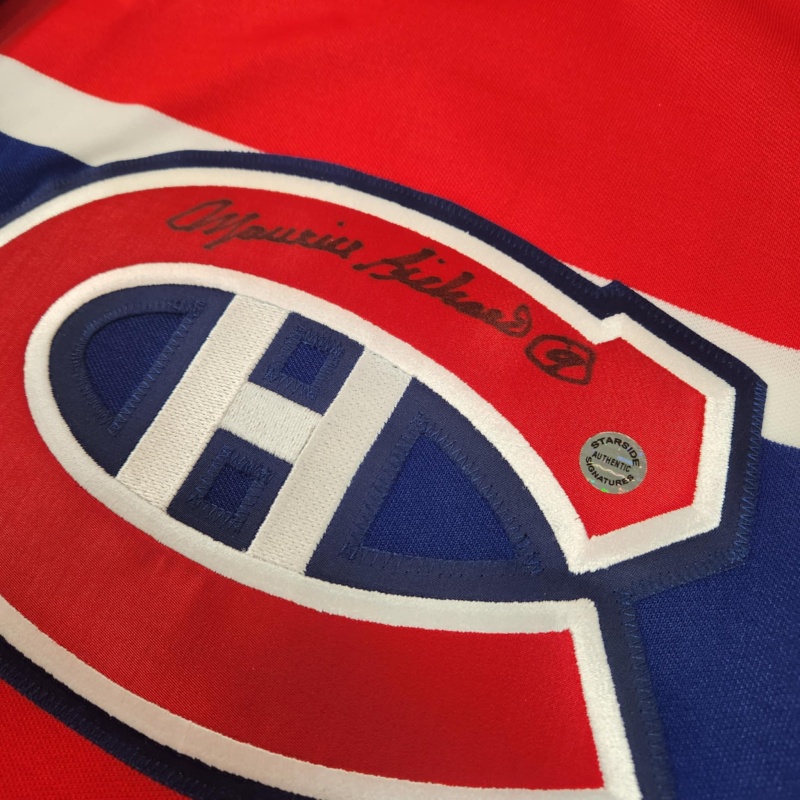 RARE "The Rocket" Maurice RICHARD Signed Montreal Canadiens Vintage Jersey