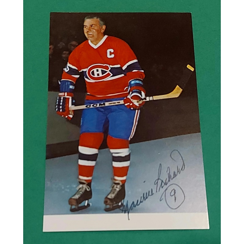 Maurice Richard Signed Montreal Canadiens Promo Card *NO RESERVE*