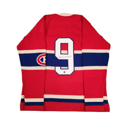 RARE "The Rocket" Maurice RICHARD Signed Montreal Canadiens Vintage Wool Jersey