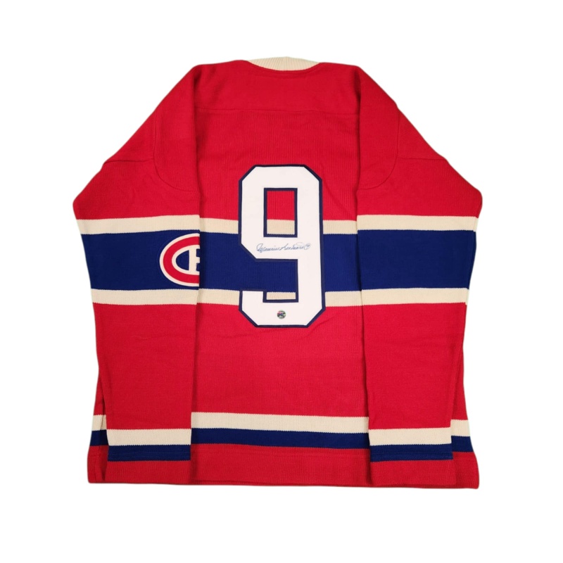 RARE "The Rocket" Maurice RICHARD Signed Montreal Canadiens Vintage Wool Jersey