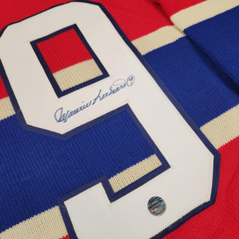 RARE "The Rocket" Maurice RICHARD Signed Montreal Canadiens Vintage Wool Jersey